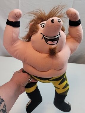 Sports Hawgs THE PORKINATOR Wrestling Action Plush Buddy Toy